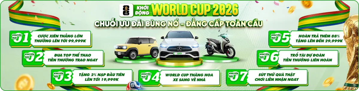 Khuyến mãi world cup 2026 - OK9.CHARITY